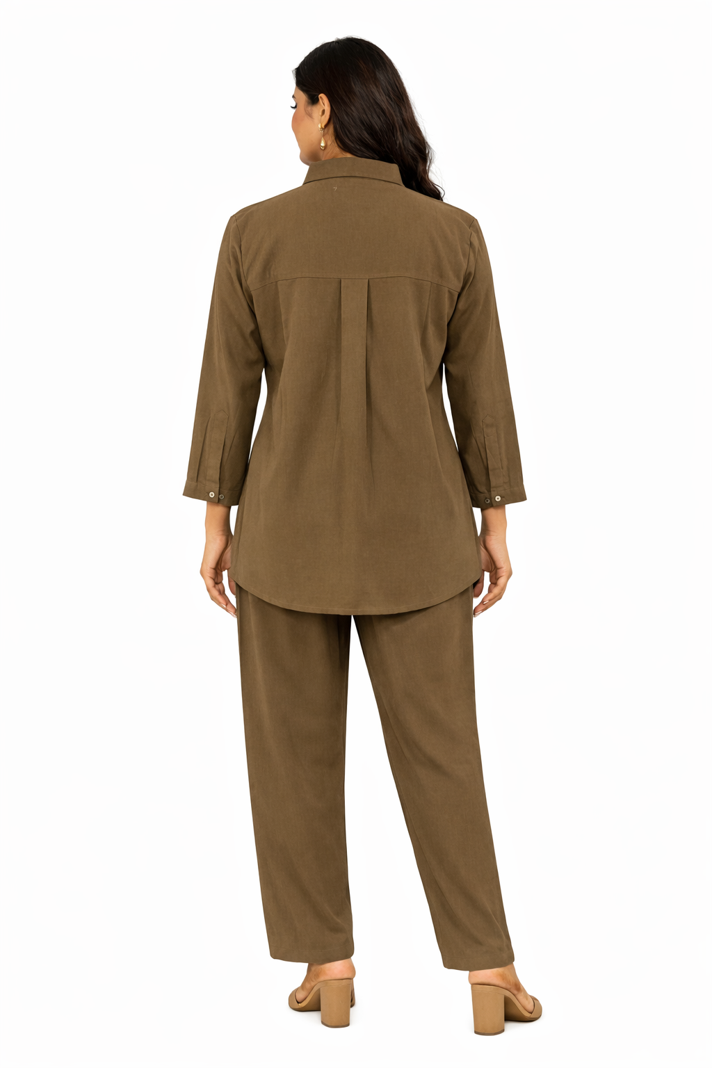 Olive Bloom Embroidered Co-Ord Set - Image 5